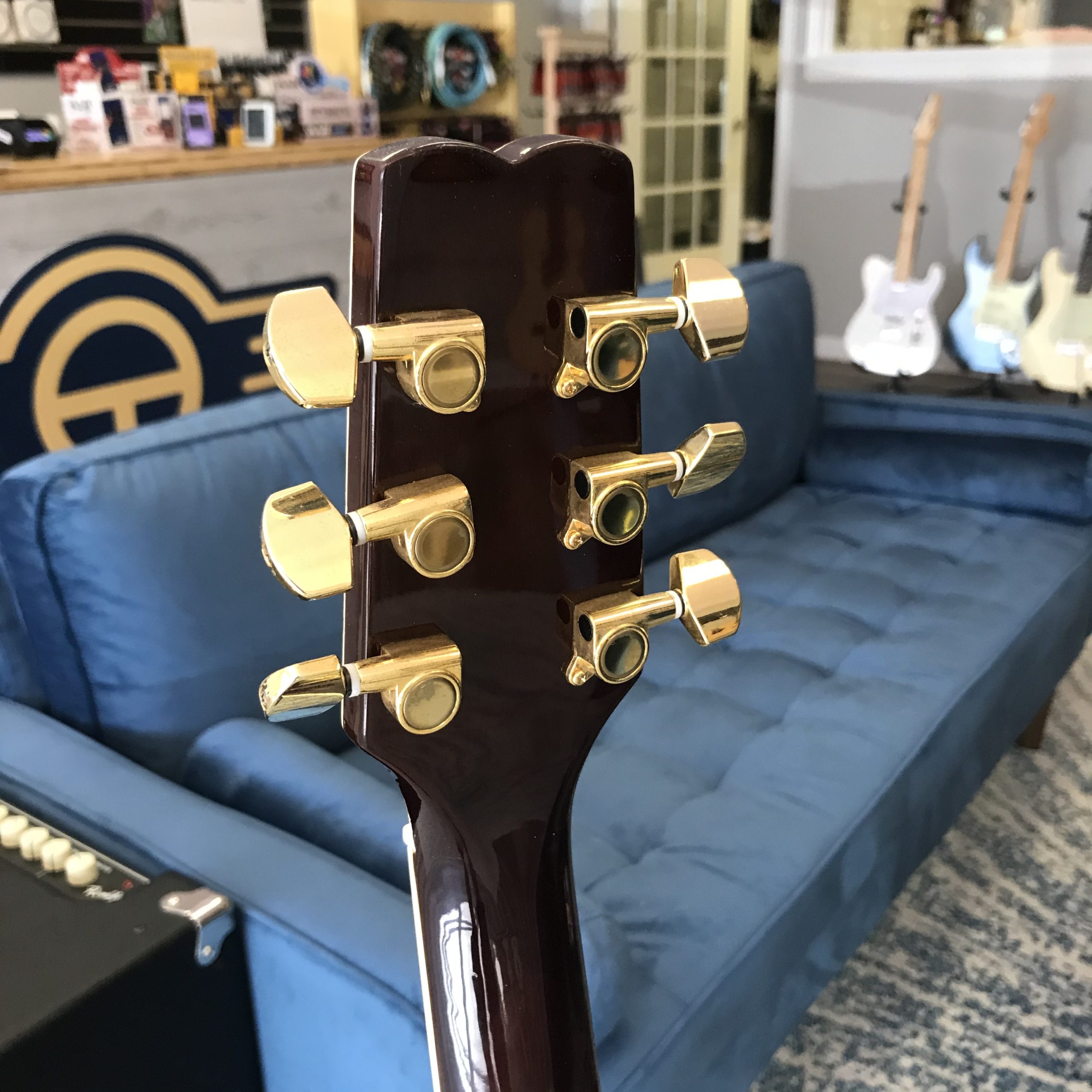 Picture of a GuitarWorks Hollow bodied guitar