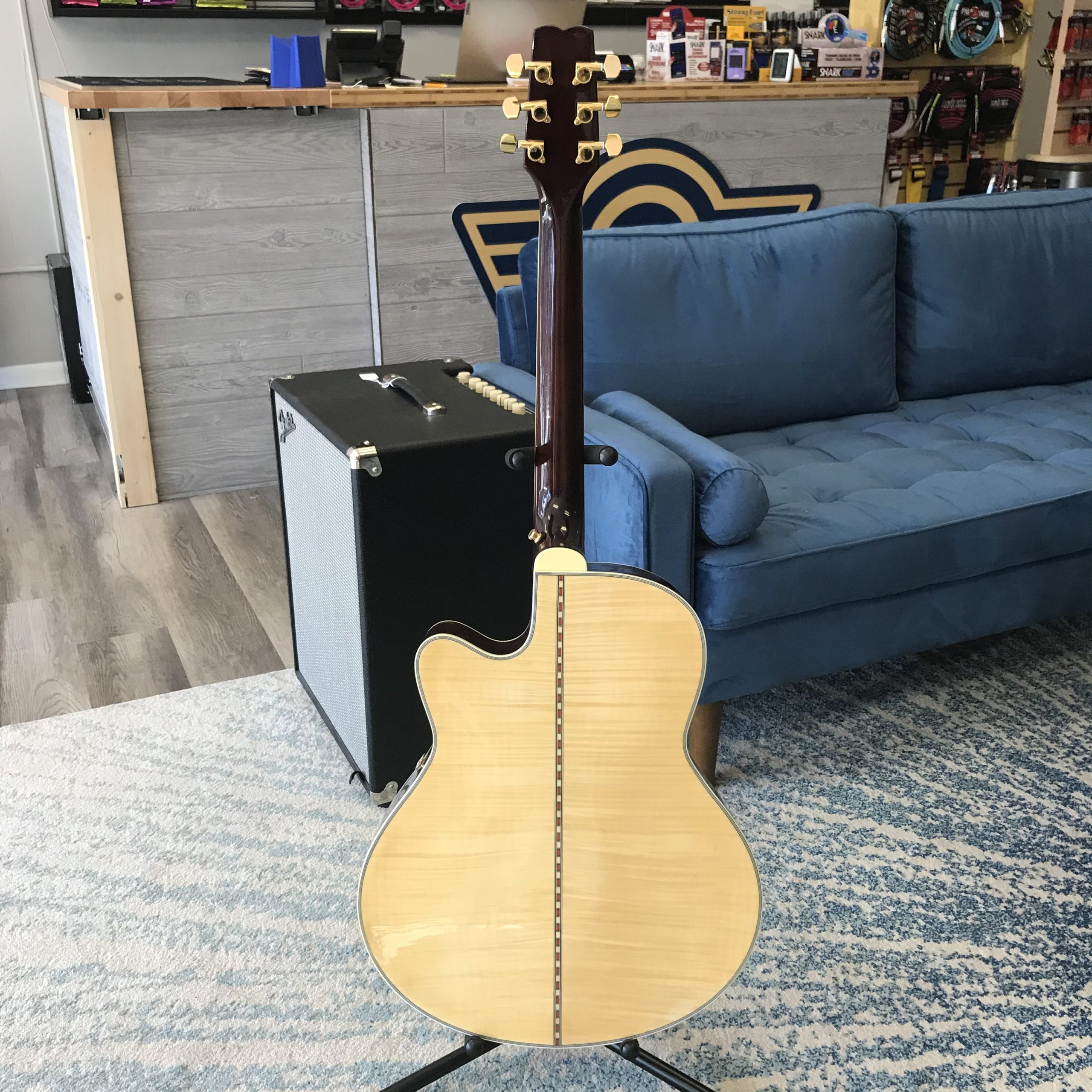 Picture of a GuitarWorks Hollow bodied guitar