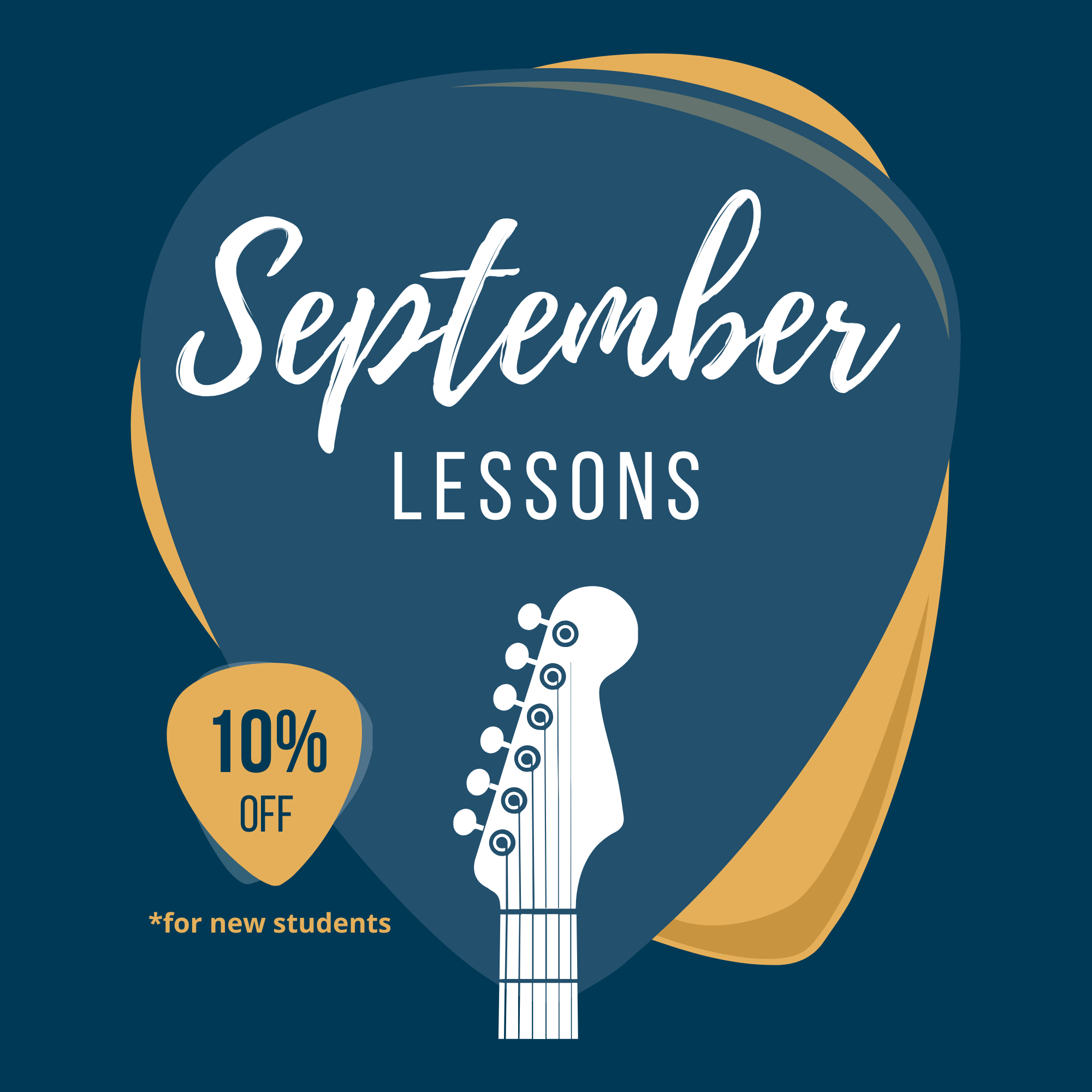 10% off lessons for new students in September